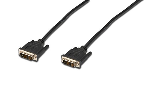 Digitus DVI Anschlusskabel 3.00m AK-320100-030-S schraubbar, mit Ferritkern Schwarz [1x DVI-Stecker von DIGITUS