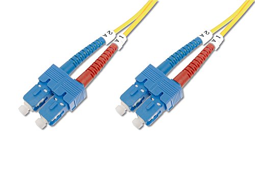 DIGITUS DK-2922-01 – Glasfaserkabel OS2 – 1 m – SC zu SC – Duplex LWL Kabel – 1/10 Gbit/s – SM Singlemode Glasfaser LAN Kabel – Fasertyp: 9/125 µ – Gelb (Yellow) DIGITUS DK-2922-01 – Glasfaserkabel OS2 – 1 m – SC zu SC – Duplex LWL Kabel – 1/10 Gbit/s – SM Singlemode Glasfaser LAN Kabel – Fasertyp: 9/125 µ – Gelb (Yellow) von DIGITUS