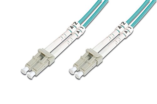 DIGITUS DK-2533-03/3 – Glasfaserkabel OM3 – 3 m – LC zu LC – Duplex LWL Kabel – 1/10/40/100 Gbit/s – MM Multimode Glasfaser LAN Kabel – Fasertyp: 50/125 µ – Türkis (Aqua) DIGITUS DK-2533-03/3 – Glasfaserkabel OM3 – 3 m – LC zu LC – Duplex LWL Kabel – 1/10/40/100 Gbit/s – MM Multimode Glasfaser LAN Kabel – Fasertyp: 50/125 µ – Türkis (Aqua) von DIGITUS