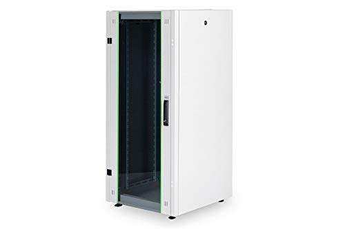 Digitus DN41034 Rack für Netzwerke 19 Zoll 32U (A) 1566, (L) 800, (P) 800 Farbe Grau Tür demontiert von DIGITUS