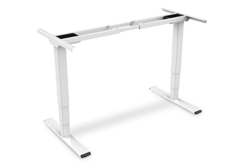 DIGITUS Elektrisch höhenverstellbares Tischgestell Dual-Motor 3-Stufen Weiß von DIGITUS
