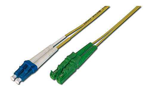 DIGITUS AL-9E2000LC-01I – Glasfaserkabel OS2 – 1 m – E2000 (APC) zu LC (UPC) – Duplex LWL Kabel – 1/10 Gbit/s – SM Singlemode Glasfaser LAN Kabel – Fasertyp: 9/125 µ – Gelb (Yellow) DIGITUS AL-9E2000LC-01I – Glasfaserkabel OS2 – 1 m – E2000 (APC) zu LC (UPC) – Duplex LWL Kabel – 1/10 Gbit/s – SM Singlemode Glasfaser LAN Kabel – Fasertyp: 9/125 µ – Gelb (Yellow) von DIGITUS