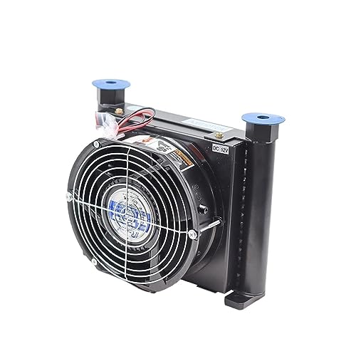 DIGNIFE Blasventilator, 1/2" hydraulischer Luftkühler, Ölkühlung AF1025T-CA, luftgekühlter Kühler-Wärmeaustauschventilator AJ1025T-CA(AJ1025T-CA,DC12V) von DIGNIFE