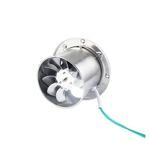DIGNIFE Blasventilator, Turbinengebläse 4-Zoll-Rohr-Edelstahl-Abluftventilator Tragbarer Luftbeweger Hochtemperatur-Kühlventilator(Square shape) von DIGNIFE