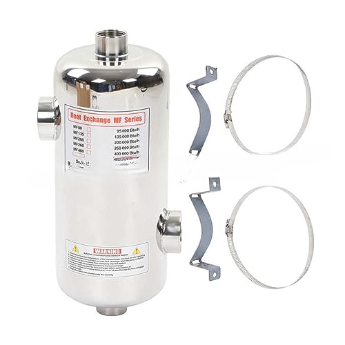 DIGNIFE Poolheizung, Pool-Wärmetauscher aus Edelstahl for Spa, Solar-Poolheizung, Schwimmbadheizung(MF400) von DIGNIFE