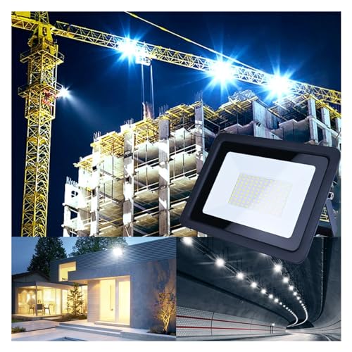 DIGNIFE Scheinwerfer, 10 W 20 W 30 W 50 W 100 W LED Flutlicht Im Freien IP68 Wasserdichte Flutlicht Reflektor Garten scheinwerfer Led Außenwand(Warm 3000K_BLACK SHELL_30W) von DIGNIFE