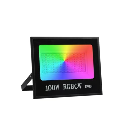DIGNIFE Scheinwerfer, Tuya Smart Flutlicht LED Reflektor Außenbeleuchtung 30W 50W 100W RGB Dimmbar Warm Kalt Weiß Licht Unterstützung(No Remote Control_100W_WIFI AND BTOOTH) von DIGNIFE