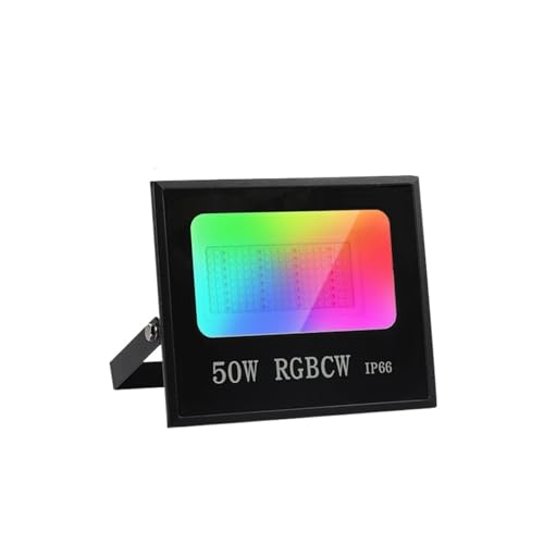DIGNIFE Scheinwerfer, Tuya Smart Flutlicht LED Reflektor Außenbeleuchtung 30W 50W 100W RGB Dimmbar Warm Kalt Weiß Licht Unterstützung(No Remote Control_50W_BLUETOOTH) von DIGNIFE
