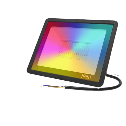 DIGNIFE Scheinwerfer, Tuya Smart Flutlicht LED Reflektor Außenbeleuchtung 30W 50W 100W RGB Dimmbar Warm Kalt Weiß Licht Unterstützung(With Remote Control_30W_BTOOTH) von DIGNIFE