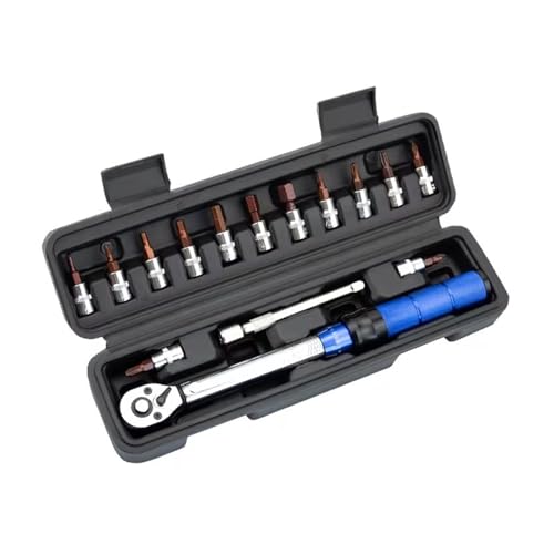 Drehmomentprüfgerät, 16-teiliges Fahrrad-Drehmomentschlüssel-Set, 1–25 Nm, voreingestelltes Präzisions-Ratschenwerkzeug for die Reparatur kleiner Schwungräder von Rennrädern mit Etui Drehmomentprüfgerät, 16-teiliges Fahrrad-Drehmomentschlüssel-Set, 1–25 Nm, voreingestelltes Präzisions-Ratschenwerkzeug for die Reparatur kleiner Schwungräder von Rennrädern mit Etui von DIGNIFE