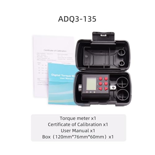 Drehmomentprüfgerät, Digitaler Drehmomentmesser, 0,1–340 Nm, einstellbarer Drehmomentmesser-Adapter, professeller elektronischer Drehmomentschlüssel, universelle Reparaturwerkzeuge(Torque1.35-135N.m) Drehmomentprüfgerät, Digitaler Drehmomentmesser, 0,1–340 Nm, einstellbarer Drehmomentmesser-Adapter, professeller elektronischer Drehmomentschlüssel, universelle Reparaturwerkzeuge(Torque1.35-135N.m) von DIGNIFE