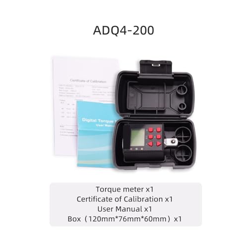 Drehmomentprüfgerät, Digitaler Drehmomentmesser, 0,1–340 Nm, einstellbarer Drehmomentmesser-Adapter, professeller elektronischer Drehmomentschlüssel, universelle Reparaturwerkzeuge(Torque2-200N.m) von DIGNIFE