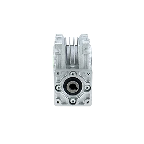 Gleichstrommotor, 5: 1 bis 80: 1 Wurmminderer RV030. Wurmgetriebegeschwindigkeitsminderer mit Wellenhülsenadapter for 8-mm-Eingangswelle von NEMA 23-Motor(Ratio10,90X90) von DIGNIFE