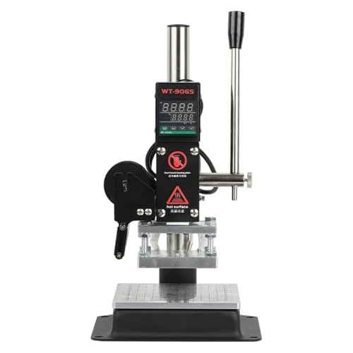 Kleine Desktop Manuelle Logo Heißprägemaschine Holz Warenzeichen Präge Marke Einrückmaschine PU Leder Heißeinrückung von DIGNIFE