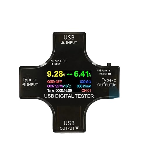 Multimeter, 12 In 1 IPS USB Tester DC Digital Voltmeter Spannung Strom Typ-C PD MeterDetector Power Bank Ladegerät Anzeige Multimeter, 12 In 1 IPS USB Tester DC Digital Voltmeter Spannung Strom Typ-C PD MeterDetector Power Bank Ladegerät Anzeige von DIGNIFE