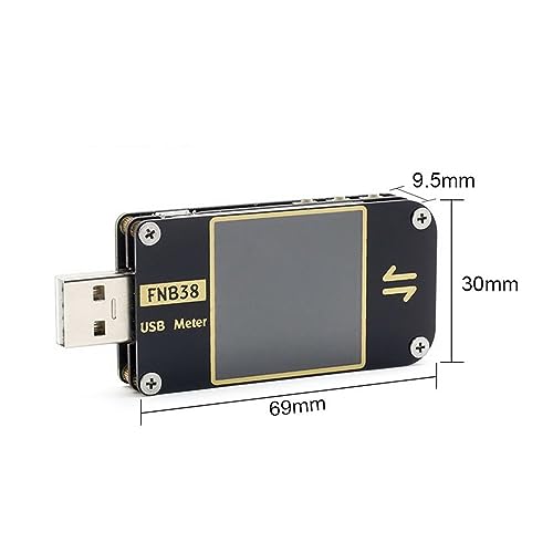 Multimeter, FNB38 USB-Tester DC Digital Voltmeter Amperimetro Strom Spannungsmesser Volt Amperemeter Detektor Power Bank Ladegerät Anzeige(1PCS) von DIGNIFE