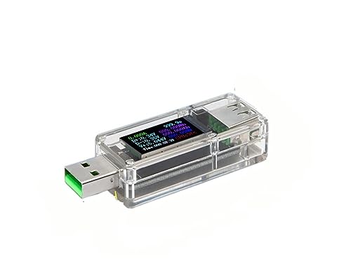 Multimeter, USB Tester DC Digital Voltmeter Amperimetro Spannung Strom Volt Meter Amperemeter Detektor Power Bank Ladegerät Anzeige(U65-B A) von DIGNIFE