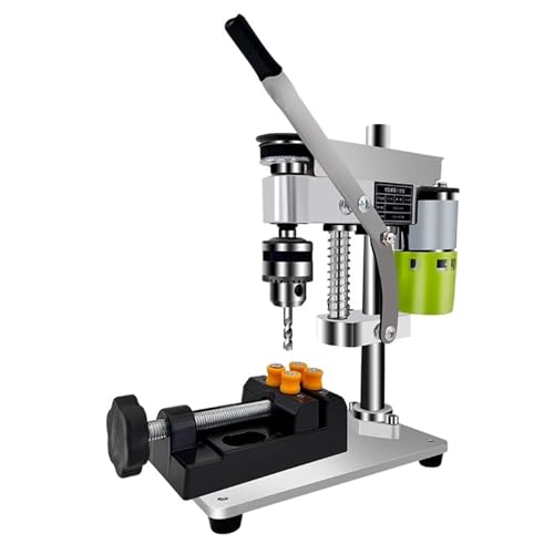 Tischbohrmaschine, Home Mini Mini Mini Tischbohrmaschine DIY Tisch Reparaturtisch Hochpräziser DC Bohrer mit variabler Geschwindigkeit(Set3) von DIGNIFE
