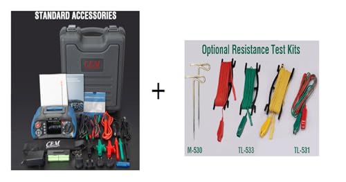 Widerstandsprüfer, DT-6650 Multifunktions-Installationstester Mit Isolationswiderstand, Erdungswiderstand(6650with accessory) von DIGNIFE