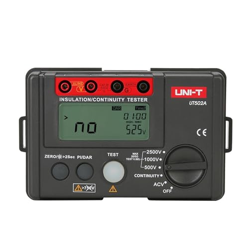 Widerstandsprüfer, Isolationswiderstandstester UT501A UT501C UT502A UT502C Digitaler Megometer Megohmmeter Ohm Tester Auto Range Hintergrundbeleuchtung(UT502A) von DIGNIFE