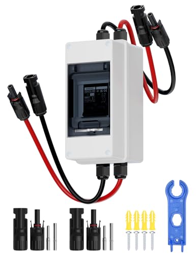 DIHOOL 40A 1000V leitungsschutzschalter DC sicherung PV sicherungsautomat Mit IP65 Wasserdicht Gehäuse Solarstecker Kabel Für solaranlage von DIHOOL