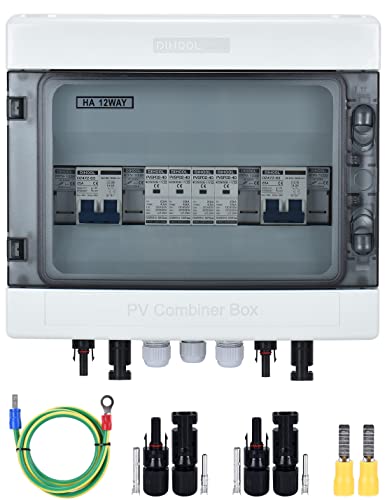 DIHOOL PV-Solar-Kombinierbox für Solarzellen, 2-strängig, 25 A, Anschlussdose, DC500 V, 25 A, 2-in-2-Ausgang DIHOOL PV-Solar-Kombinierbox für Solarzellen, 2-strängig, 25 A, Anschlussdose, DC500 V, 25 A, 2-in-2-Ausgang von DIHOOL