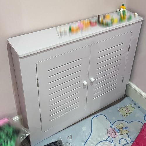 DIHRVTHC Moderne Heizkörperverkleidung, Einfache Heizkörperverkleidungen, Mit Ablagetisch Und Türen Heizkörperverkleidungen, Für Zuhause Für Schlafzimmer, Wohnzimmer, Badezimmer(L100xH80xT20cm) von DIHRVTHC
