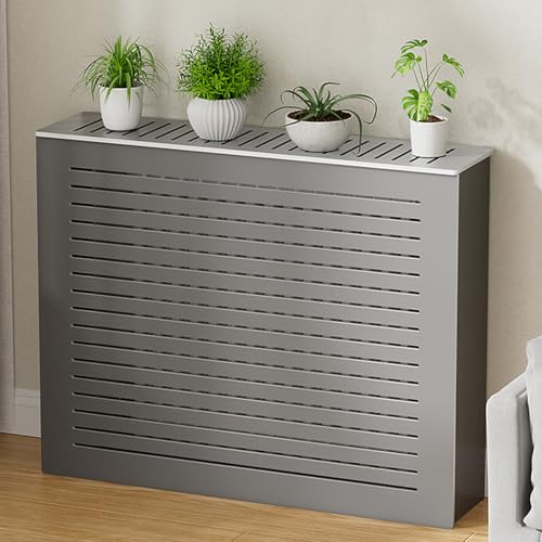 DIHRVTHC Radiator Cover, Heizkörperabdeckungen, Sockelheizungsabdeckungen, MDF-Heizung Heizung Seitenständer Heizkörperabdeckung Wärmeabdeckung Regal, Für Haushalt Wohnzimmer(L80xH80xT20CM) von DIHRVTHC