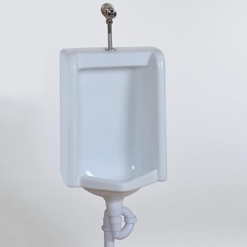 Gewerbe-Keramik-Urinale für Männer mit Spülventil, auslaufsicheres Wandurinal, geeignet für Badezimmer, Schulen, Restaurants und Bürogebäude(Style-b) von DIHRVTHC
