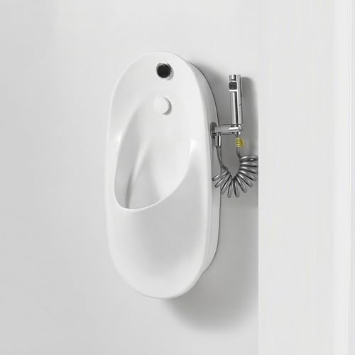 Wandmontierte Keramik-Urinale mit auslaufsicherer Spülung und Sensorarmatur für Herren – ideal für Badezimmer, Restaurants, Schulen und öffentliche Einrichtungen Wandmontierte Keramik-Urinale mit auslaufsicherer Spülung und Sensorarmatur für Herren – ideal für Badezimmer, Restaurants, Schulen und öffentliche Einrichtungen von DIHRVTHC
