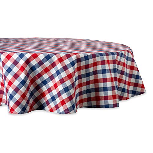 DII, Americana 178 cm, rund Red & Blue Check von DII