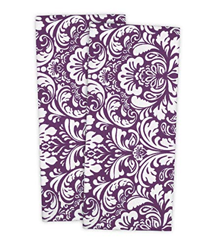 DII Damast Kitchen Collection, Baumwolle, aubergine, Dishtowel S/2, 2 von DII