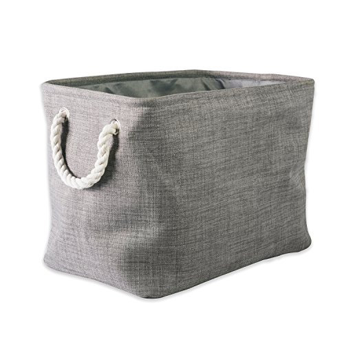 DII 5568 Collapsible Variegated Polyester Storage Bin, Small, Gray,CAMZ37076 von DII