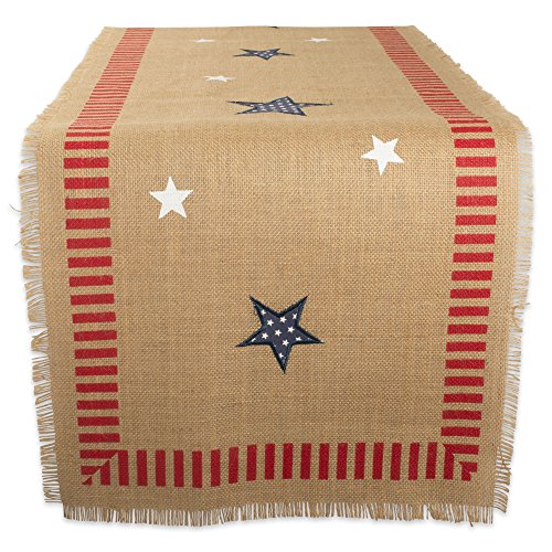 DII 5941 Tischläufer aus Jute/Jute, 4. Juli, 35,6 x 188 cm, perfekt für Unabhängigkeitstag, 4. Juli, Party, Grillen im Sommer und Picknicks im Freien DII 5941 Tischläufer aus Jute/Jute, 4. Juli, 35,6 x 188 cm, perfekt für Unabhängigkeitstag, 4. Juli, Party, Grillen im Sommer und Picknicks im Freien von DII