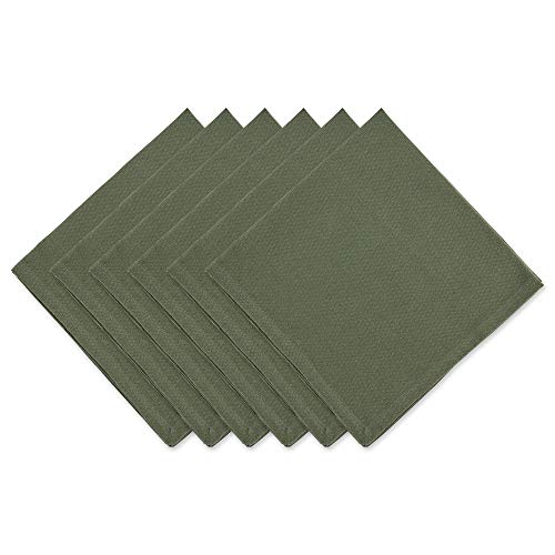 DII Artichoke Green Solid Napkin (Set of 6) Gewebtes Servietten-Set, Stoff, Artischocke, 20x20 von DII