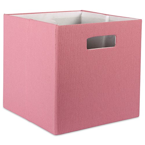 DII Poly-Cube Storage Collection Hard Sided, Collapsible Solid, Small, Rose von DII