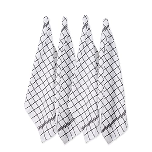 DII Basic Terry Collection Geschirrtuch-Set, 40,6 x 66 cm, Grau, 4-teilig (CAMZ33957) von DII