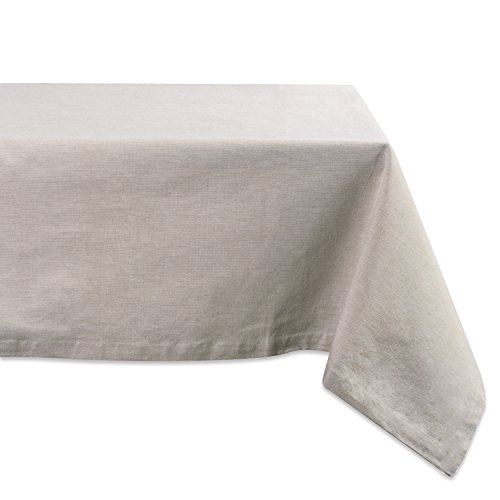 DII Chambray-Tischdecke aus 100% Baumwolle, für den täglichen Gebrauch, für 4 bis 6 Personen, 60 x 84 cm, Natur von DII