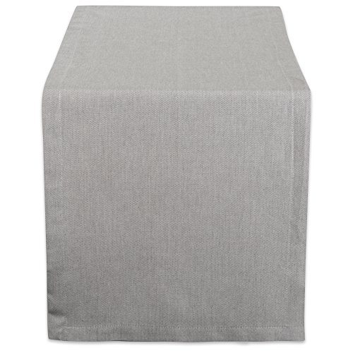 DII CAMZ38723 Massiver Chambray Tischläufer 14x72 Chambray Grau von DII