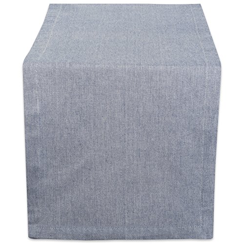 DII Massiver Chambray Tischläufer 14x108 Chambray blau CAMZ38722 von DII