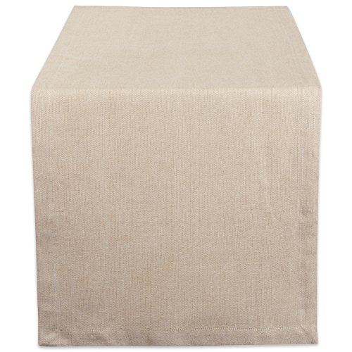 DII Chambray Tischläufer für Küche, Tisch-Kollektion, Natur, 35,6 x 274,4 cm von DII