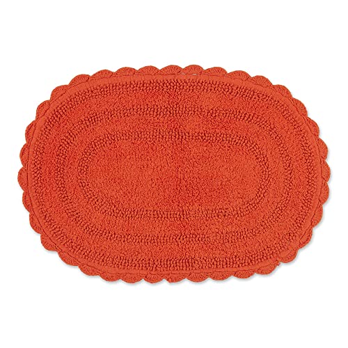 DII Crochet Collection Wende-Badematte, klein, oval, 43 x 61 cm, Spice von DII