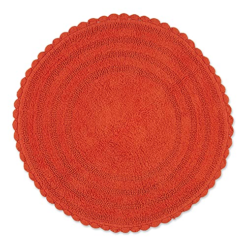 DII Crochet Collection Wende-Badematte, rund, 69,8 cm Durchmesser, Spice von DII