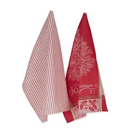DII Dekoratives Geschirrtuch aus 100% Baumwolle, maschinenwaschbar, für den täglichen Gebrauch in der Küche geeignet, sehr saugfähig, aus Jacquard 2er-Set Merry Xmas Vintage DII Dekoratives Geschirrtuch aus 100% Baumwolle, maschinenwaschbar, für den täglichen Gebrauch in der Küche geeignet, sehr saugfähig, aus Jacquard 2er-Set Merry Xmas Vintage von DII