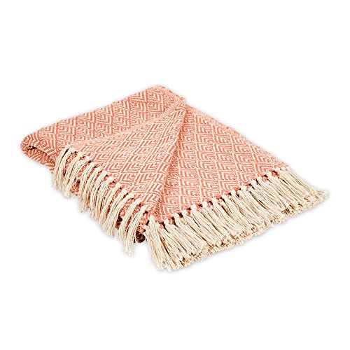 DII Diamond Throw Collection Baumwollgewebe, 50 x 60 cm, Gewürzfarben von DII