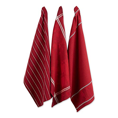 DII Fall Harvest Geschirrtuch-Set, 18 x 28, Redwood 3-teilig von DII