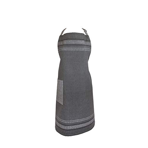 DII French Stripe Küchenkollektion, Baumwolle, Chambray-Grau, Chef Apron von DII