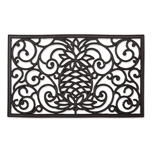 DII Rubber Doormats Collection All Weather, 45,7 x 76,2 cm, Pineapple Scroll von DII