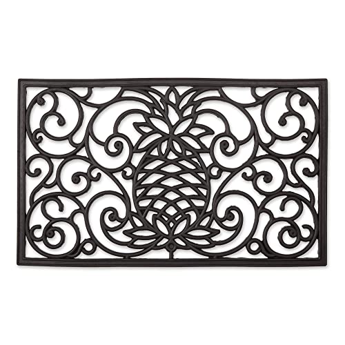 DII Rubber Doormats Collection All Weather, 45,7 x 76,2 cm, Pineapple Scroll von DII