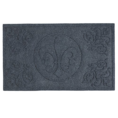 DII Hog Mat Fußmatte, 18 x 30 cm, Fleur de Lis von DII